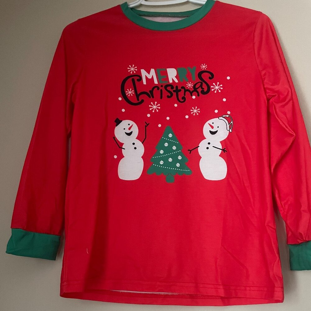 Merry Christmas Snowman Top